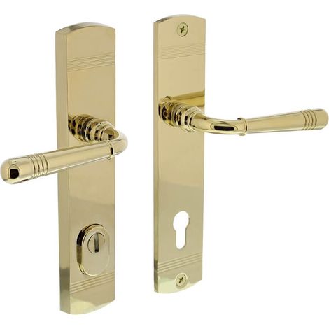 Quincaillerie de porte dérobée Helena PC 92mm laiton - 0013.377749 (1/3)