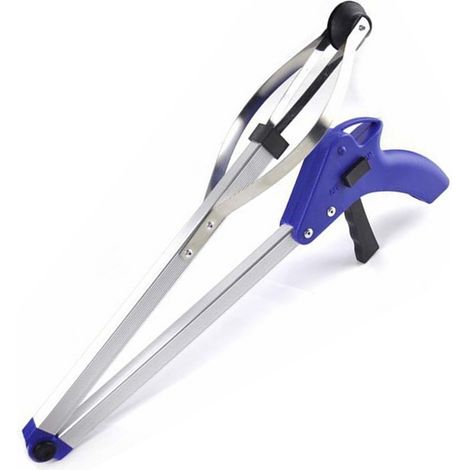 Pince de préhension longue et pliable de 81 cm, outil portable pour ramasser les déchets et les pièces de monnaie (1/5)
