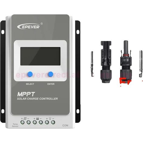 Controlador de carga solar, admite hasta 40 A, aplicaciones versátiles, Tracer2206AN (1/2)
