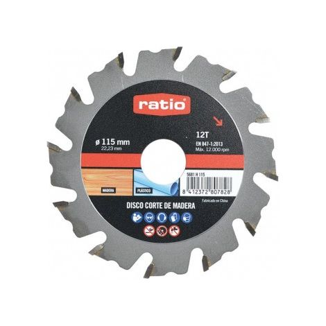 DISCO CORTE MADERA ANTIRETROCESO 115MM. - EHLIS