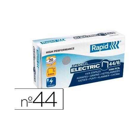 Rapid agrafes strong 44/6 galvanisées -boîte de 5000-.