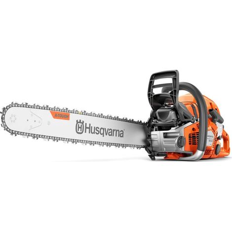 Husqvarna – Tronçonneuse thermique 50 cm – Cylindrée 59.8 cm3 – Puissance 3.5 kW – Technologie X-Torq pour faible consommation – RevBoost pour accélérations rapides