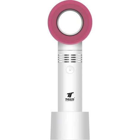 Ventilateur portable blanc et rose - modèle TH-MFN-03