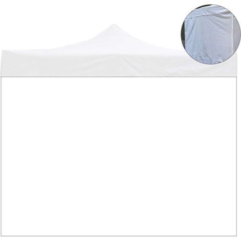 Telo laterale 2x2mt bianco impermeabile ricambio per gazebo richiudibile 2x2mt (1/8)