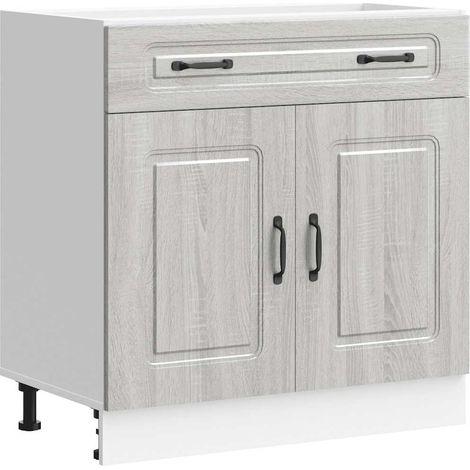 Maison Exclusive - Base da Cucina Kalmar Grigio Sonoma in Legno Multistrato
