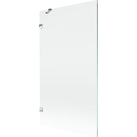 Mexen Lunar paratia vasca da bagno a 1 anta 100 x 150 cm, trasparente, cromo - 897-100-000-01-00 (1/5)