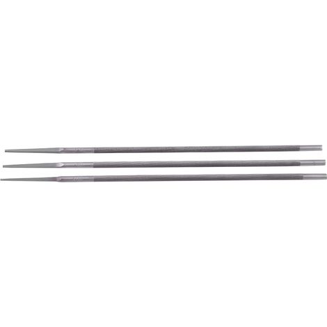 Lot de 3 limes à chaîne rondes en acier à roulement pour affûter les chaînes de tronçonneuse (4 mm) (1/5)