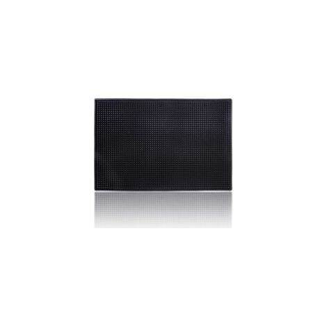 Rutschfeste, schwarze Silikon-Abtropfmatte für Bar und Küche, hitzebeständig – 30 × 45 cm (1/5)