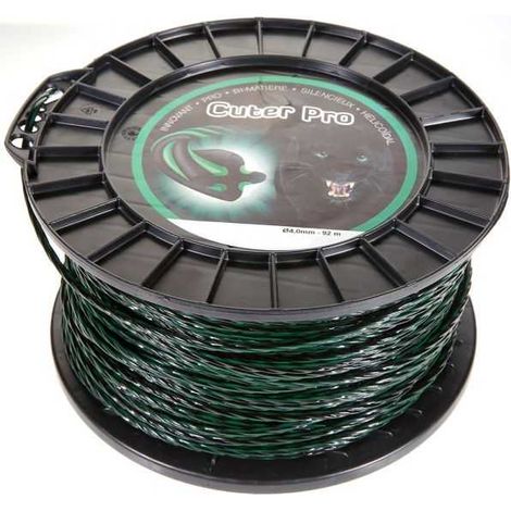 Fil nylon Cuter'Pro 4 mm x 92 m Hélicoïdal Bobine (1/5)