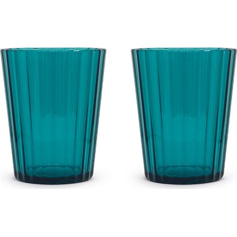 WD LifeStyle Set 2 Bicchieri in Acrilico 370 Ml Turchese (1/5)