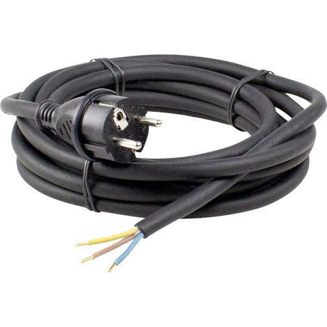 AS Schwabe 70910 Strom Anschlusskabel  Schwarz 10.00 m