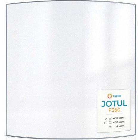 Vitre Jotul F350 - Verre Courbe pour poêle à bois - 430 x 460 mm (A x H) - 4 mm (1/5)