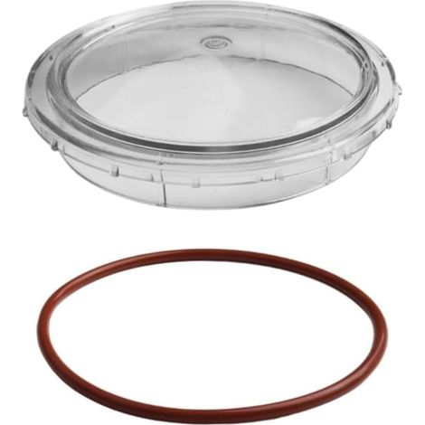 Couvercle de pompe de rechange 350091 pour Pentair pour piscine creusée Superflo - Couvercle transparent avec joint d'étanchéité en PVC de 15,2 cm (couverture) (1/5)