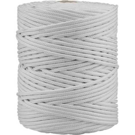 Corda intrecciata in polipropilene 200m - 5mm x 200m bianco, ACCUMASTER.