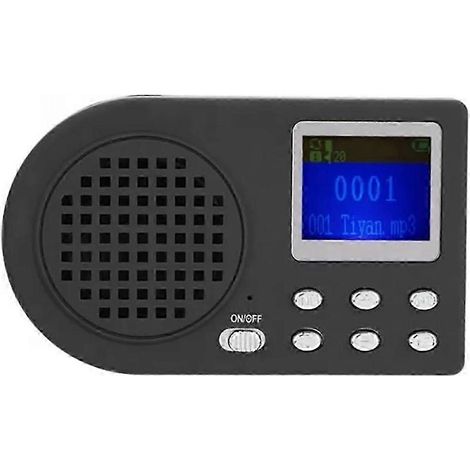 Haut-parleur d'extérieur, appeau à oiseaux, lecteur MP3 numérique, diffuseur de chants d'oiseaux de la ferme avec télécommande et prise européenne. WHBYV (1/4)