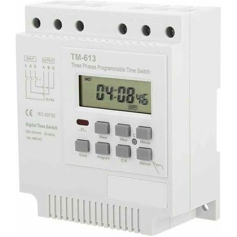 autres Minuterie Programable - Minuteur 380V TM-613 Commutateur de minuterie pour moteur triphasé 350v-420vAC (1/5)