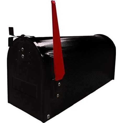 BLINKY 27292-20 Cassetta Postale America in Alluminio Anodizzato Senza Palo colore Nero