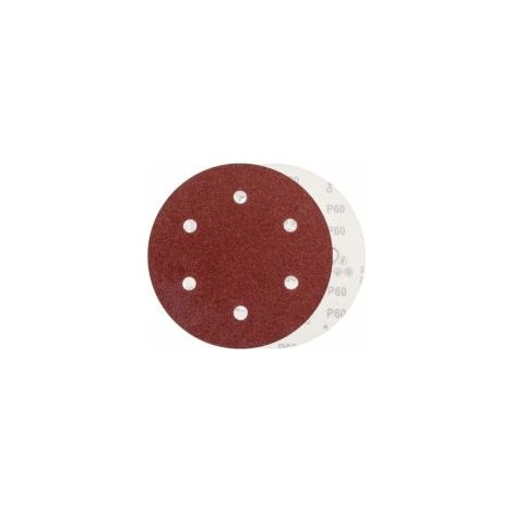 Disque de ponçage 225 mm grain P60 6 trous disques auto-agrippants, 10 tampons de papier abrasif ronds pour ponceuse à cloison sèche,ponceuse à cloison sèche,Ponceuse Girafe,Ponceuse Murale. - Crezuo (1/4)