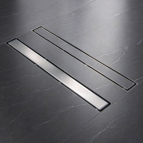 Mai & Mai Caniveau de Douche Drain de Douche Rectangulaire en Acier Inoxydable pour Salle de Bain Chrome 100cm KE110 (1/5)