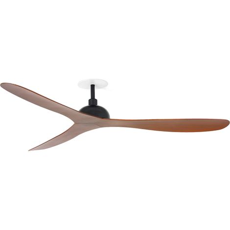 GOTLAND RECESSED L Ventilator schwarz/Nussbaum