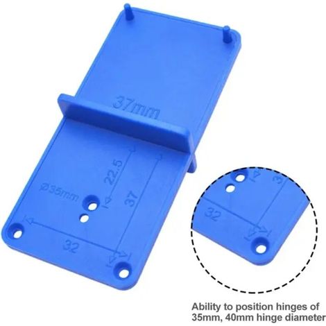 35/40mm poinçon charnière perceuse ouvre-trou localisateur Guide foret trou outils porte armoires bricolage modèle pour outils à main pour le travail du bois bleu