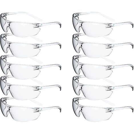 Lunettes de travail en paquet de 10, lunettes de sécurité anti-buée pour le travail (1/5)