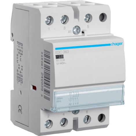 Contactor 230VAC 3NO 63A AC-7A/B