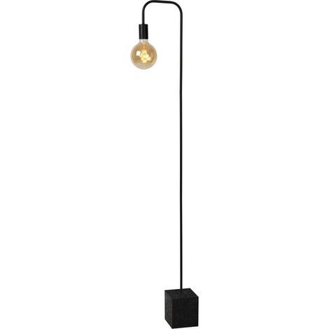 Lampada da terra Lucide Lorin E27 40W nera metallo (1/5)