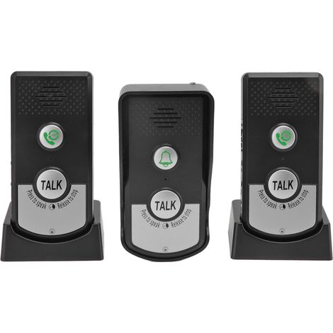 Sonnette interphone sans fil intelligente rechargeable par USB, portée de 1000 m. (1/5)
