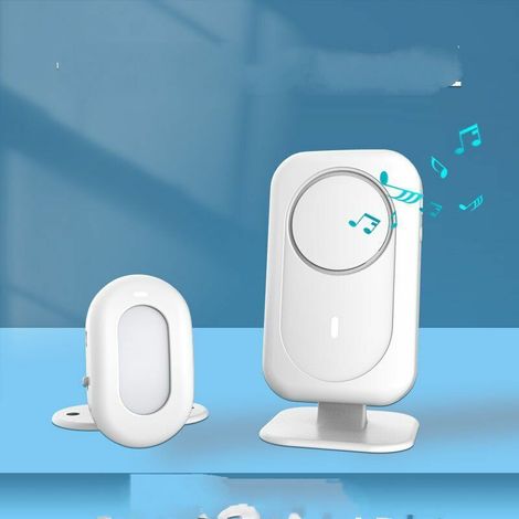 Wireless Doorbell, Motion Detector Alarm, with 1 Sensor and 1 Receiver (1/4)