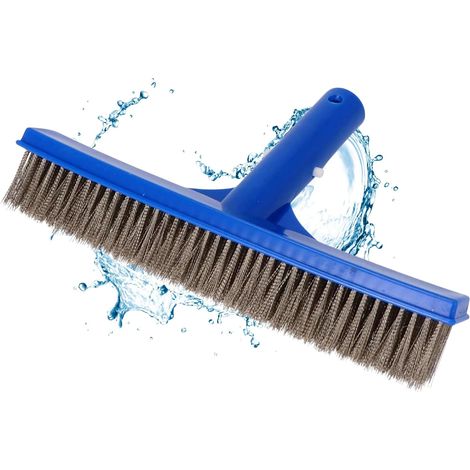 Cepillo para algas de 26 cm Cepillo para piscinas con cerdas metálicas Cepillo para limpiar algas Apto para pértigas telescópicas Cepillo robusto para piscinas Accesorio de alta calidad (1/5)