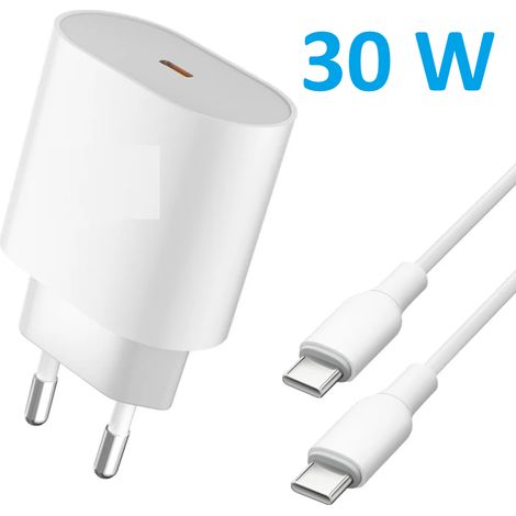 Caricabatterie rapido da 30 W per iPhone 15/16/17 + cavo da USB-C a USB-C da 1 m (1/4)
