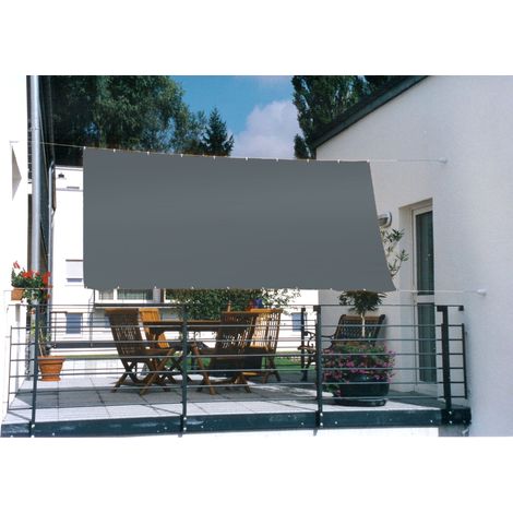Sonnensegel 330 x 200 cm - Farbe anthrazit (1/4)