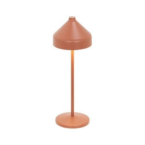 Zafferano AMELIE Lampada a led da tavolo Terracotta ricaricabile e dimmerabile (1/4)