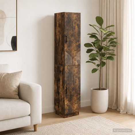 vidaXL Schrankset 2 pcs Geräucherte Eiche Holzwerkstoff (1/5)