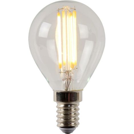 Lucide P45 - Glühfadenlampe - Ø 4,5 cm - LED Dim. - E14 - 1x4W 2700K - Transparent (1/3)