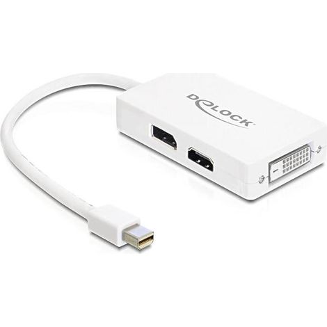 Delock Adaptador DisplayPort - Mini DisplayPort (M) Blanco (1/3)