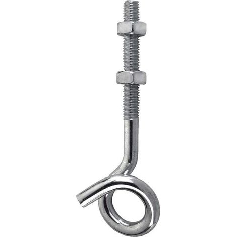 Ganci a soffitto in ferro zincato con filetto metrico M10x140 mm. 2 pz.