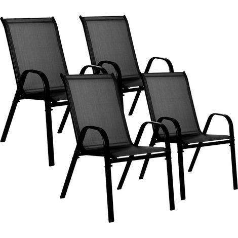 Set di 4 sedie da giardino nere ModernHome by Multistore SC-092KD (5905817004904) (1/5)