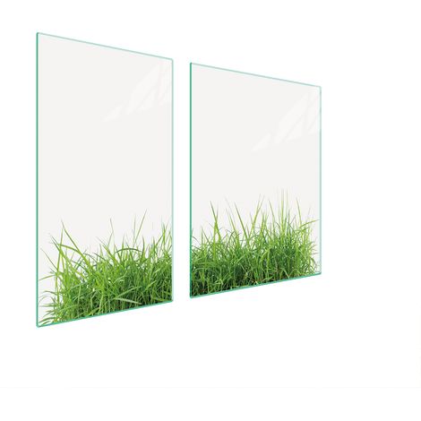 ASSIETTE EN VERRE et PLANCHE À DÉCOUPER 100x52 BLANC (1/5)