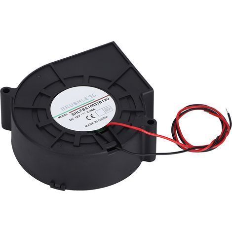 Doppelkugel-Turbinen-Luftgebläse, Kühlventilator für Picknick, Camping, Heizgeräte, Grill, 12 V, 2,4 A (1/5)