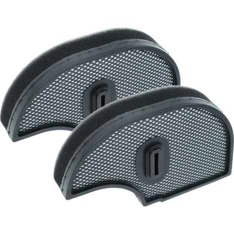 vhbw 2x Staubsaugerfilter Ersatz für Bosch 12011396 Filter für Staubsauger - Schaumstofffilter Schwarz Grau