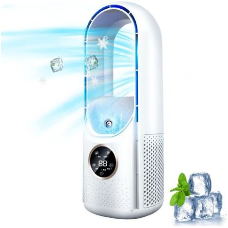 Climatiseur portable 3 en 1 – Rafraîchisseur d'air USB – 6 vitesses – Moteur silencieux – Pour espaces confinés (1/5)