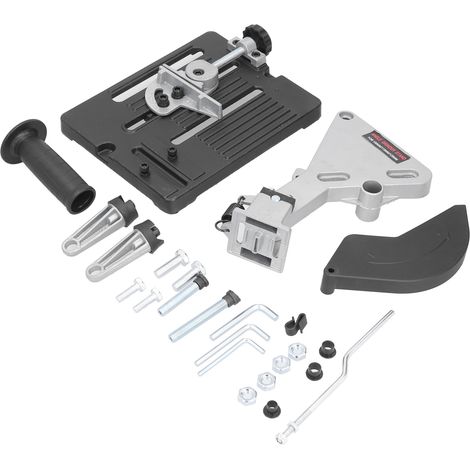 Support de meuleuse d'angle en aluminium et fer, manche rallongé, chariot de coupe coulissant pratique (1/5)