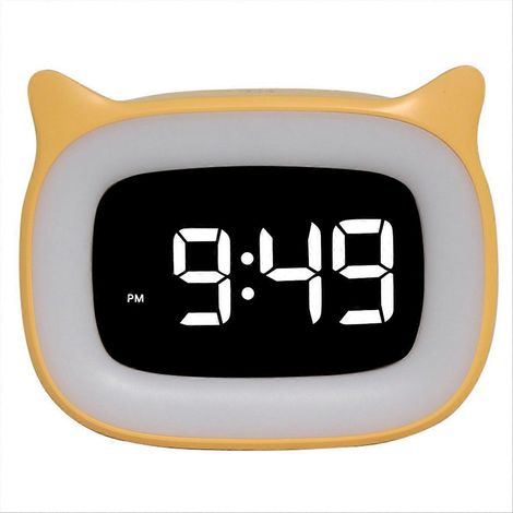 LED-Digitalwecker, funktionaler elektronischer Wecker mit Nachtlicht, beleuchtetes Display am Bett (1/5)