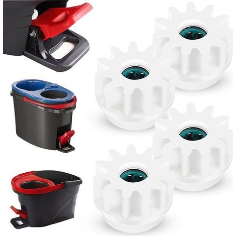 Pièces de rechange pour balai rotatif compatibles avec Vileda et d'autres marques, engrenages supplémentaires et accessoires (1/5)