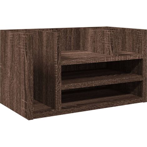 Mobiletto portaoggetti per ufficio in legno ingegnerizzato rovere marrone 020043575
