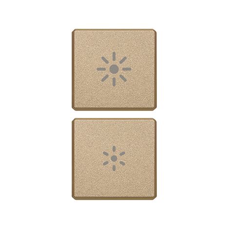 VIMAR – 22751.3.88 Zweiknopf-Flachdimmer, satiniertes Gold