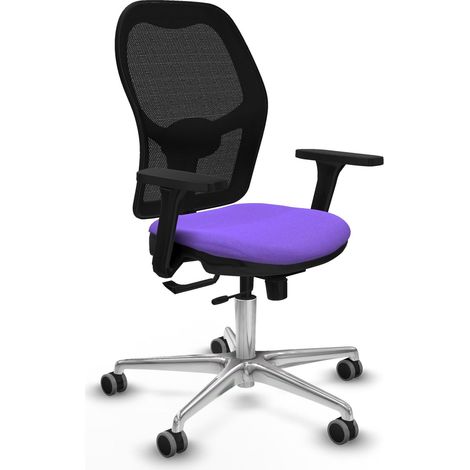 Chaise de bureau piqueras y crespo Jorquera noir 65 mm roulettes (1/2)