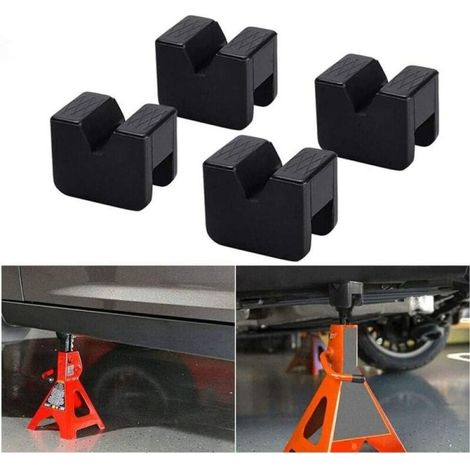 4 patins en caoutchouc pour cric 63×50×44 mm, universels pour voiture/SUV, robustes et pratiques. (1/5)